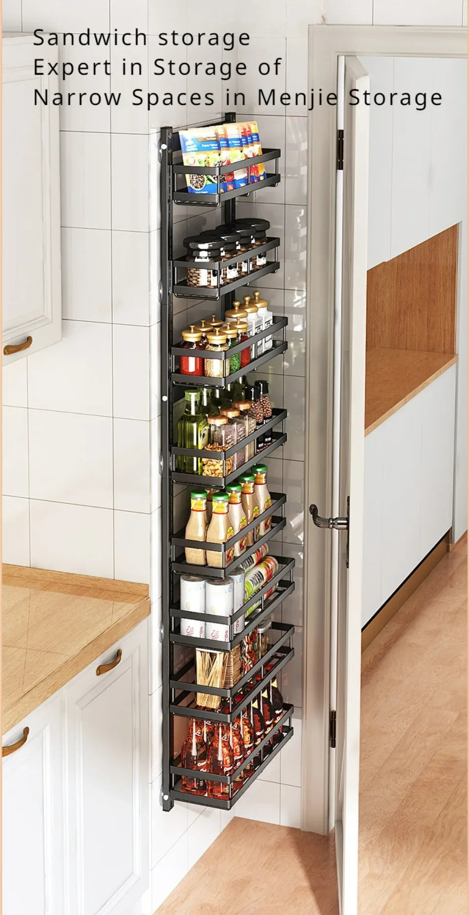 Tier Pantry Door Organization Hanging Basket Wall Spice Rack Over Door Pantry Organizer Kitchen Organizers And Storage Pantry