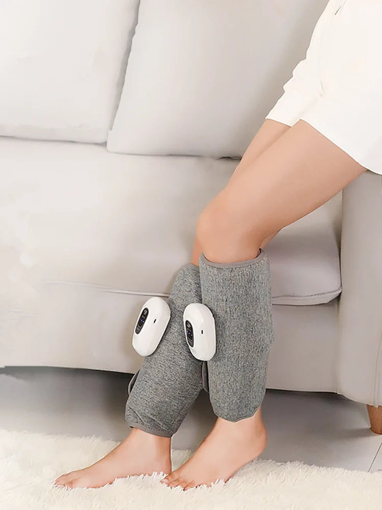 Electric Leg Massager Air Compression Calf Massage Relax Leg 3 Modes 360° Air Pressure Air Bag Leg Massage Rechargeable