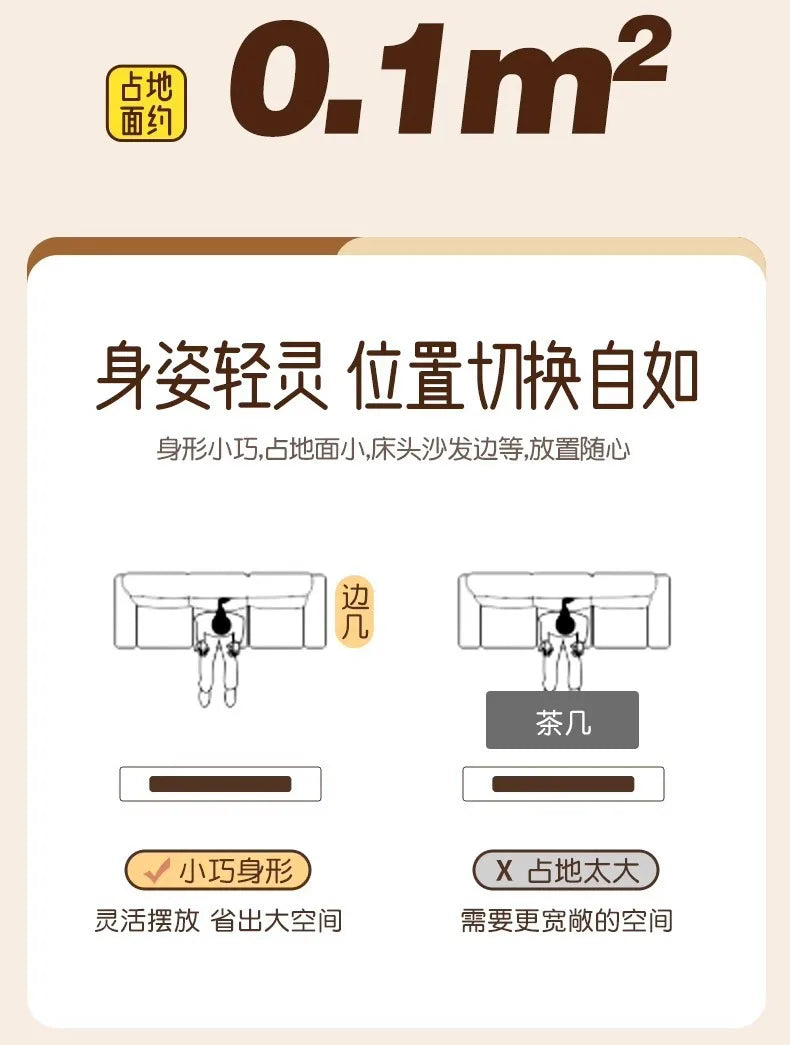 37*41cm Creative Bedside Table Home Sofa Side Shelf Bedroom Balcony Movable Mini Bear Table Coffee Table