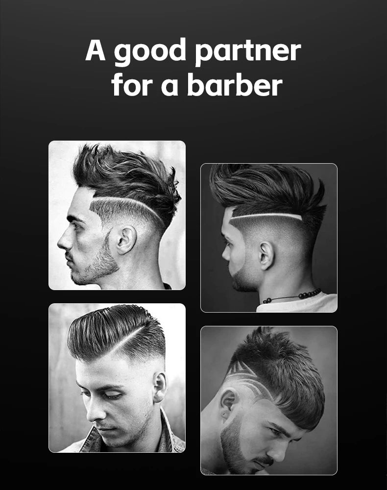 VGR high-end men's shaver alloy reciprocating three blade shaver LED intelligent digital display 9000 speed hair trimmer V-378