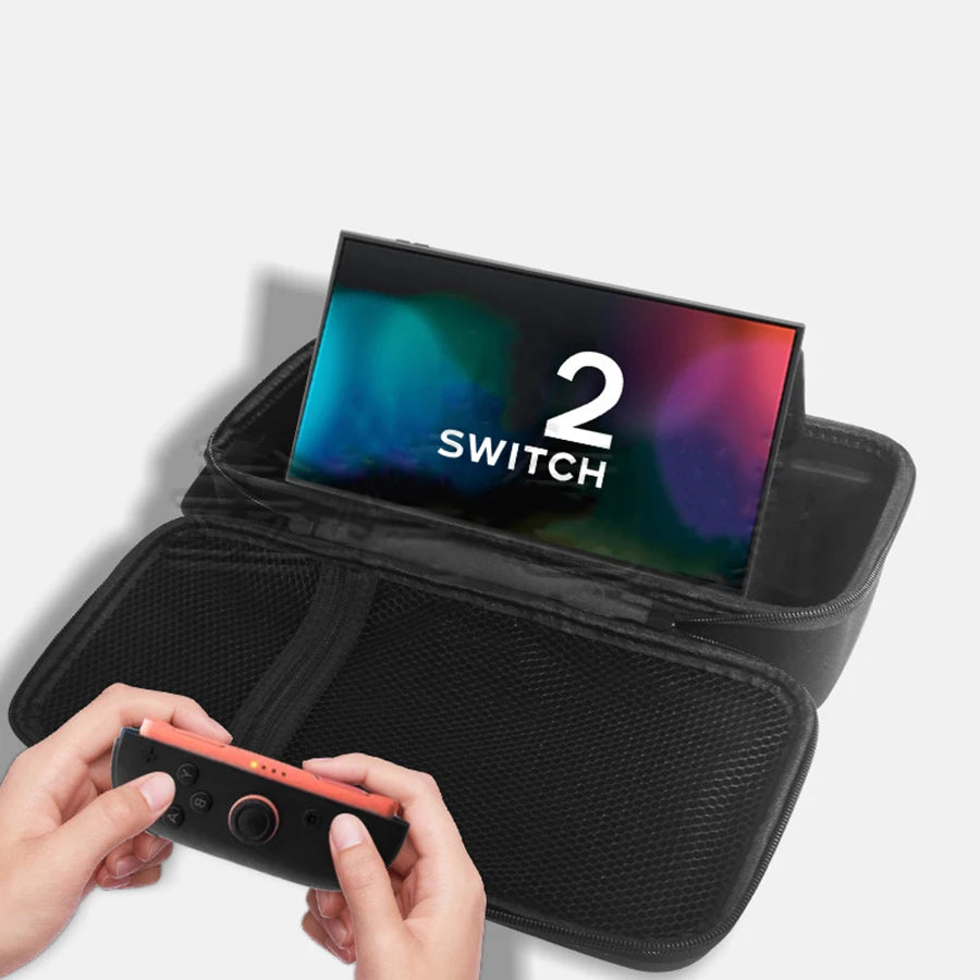 New  For Switch 2 Storage Bag with OLED Protective Cover, Large Capacity Portable Hard Shell Bracket Bag