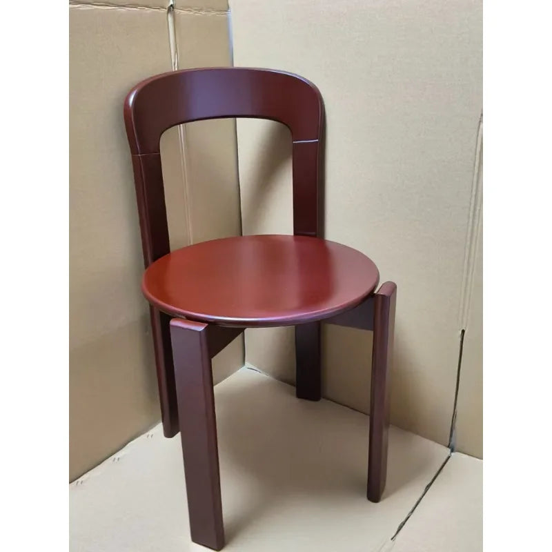 Scandinavian Solid Wood Rey Dining Chairs Steam Bent Technology Ergonomic Bruno Rey Chair Kitchen Furniture Restaurant Chair