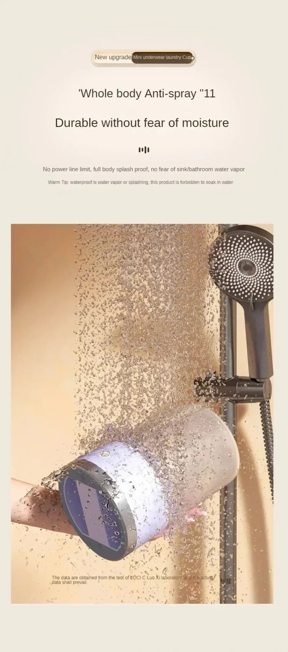 Mini Washer Underwear&Socks Washer Rechargeable Wireless Portable for Travel/Home/Dormitory with Laundry Cup Washing Machine