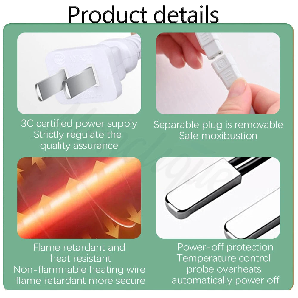 Super Big Moxibustion Leg Massager Electric Moxa Mugwort Foot Boots Timing Heating All wrapped with Remote Control Hot Compress