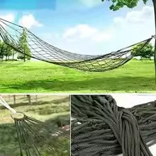 1/3/5PCS Portable Garden Outdoor Thickened Nylon Rope Hammock Indoor Mesh Hammock Portable Simple Hammock Swing Chair Camping