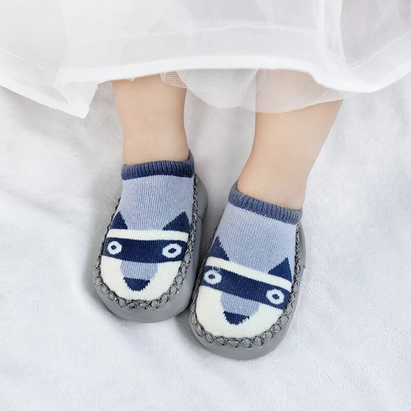 Baby Socks Slippers With Rubber Soles Girl Boy Infant Newborn Children Floor Socks Shoes Anti Slip Soft Sole Toddlers Indoor