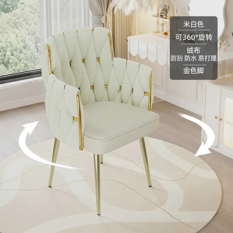 Study Throne Office Chair Vanity Modern Ergonomic Luxury Nordic Office Chair Designer Relaxing Sillas De Oficina Salon Furniture