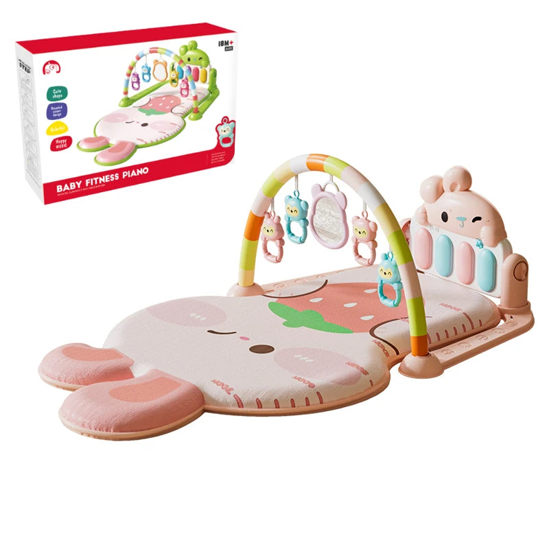 Baby Pedal Piano Fitness Stand Music Play Newborn Piano Crawling Blanket Early Educational Toys Play Mat 0-36 Months Baby Gifts