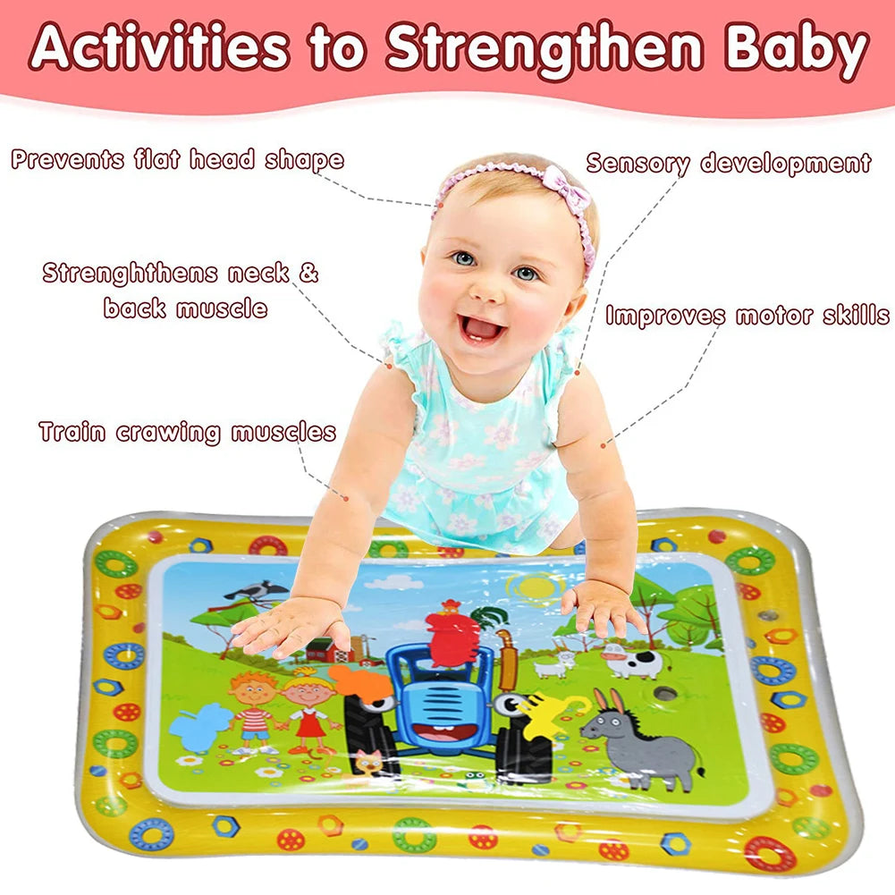 Baby Water Play Mat Inflatable Toys Children's Mat Kids Thicken PVC Playmat Toddler Activity Play Center Water Mat for Babies