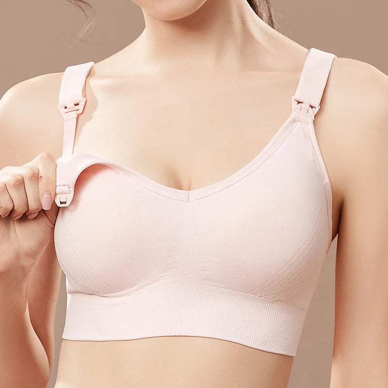 1pcs Maternity Nursing Bras Pregnant Women Skinny Breastfeeding Clothing Underwear  Female Breathable Push Up Bra