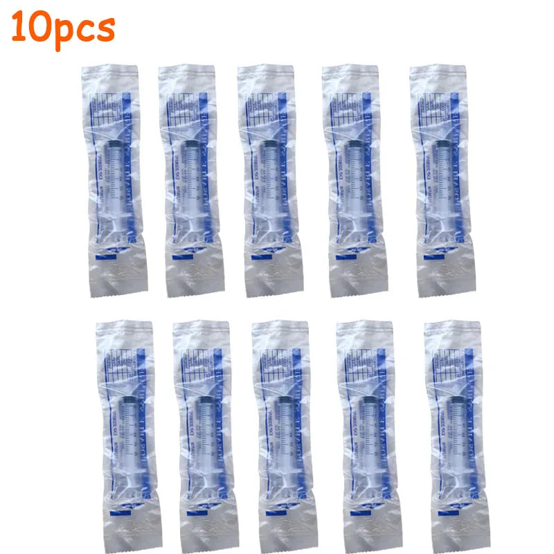 5-100Pcs 1ML 3ML 5ML Small Syringe Without Needles Analyze Disposable Nutrient Plastic Syring Injectors Ink Pets Feeding Tool