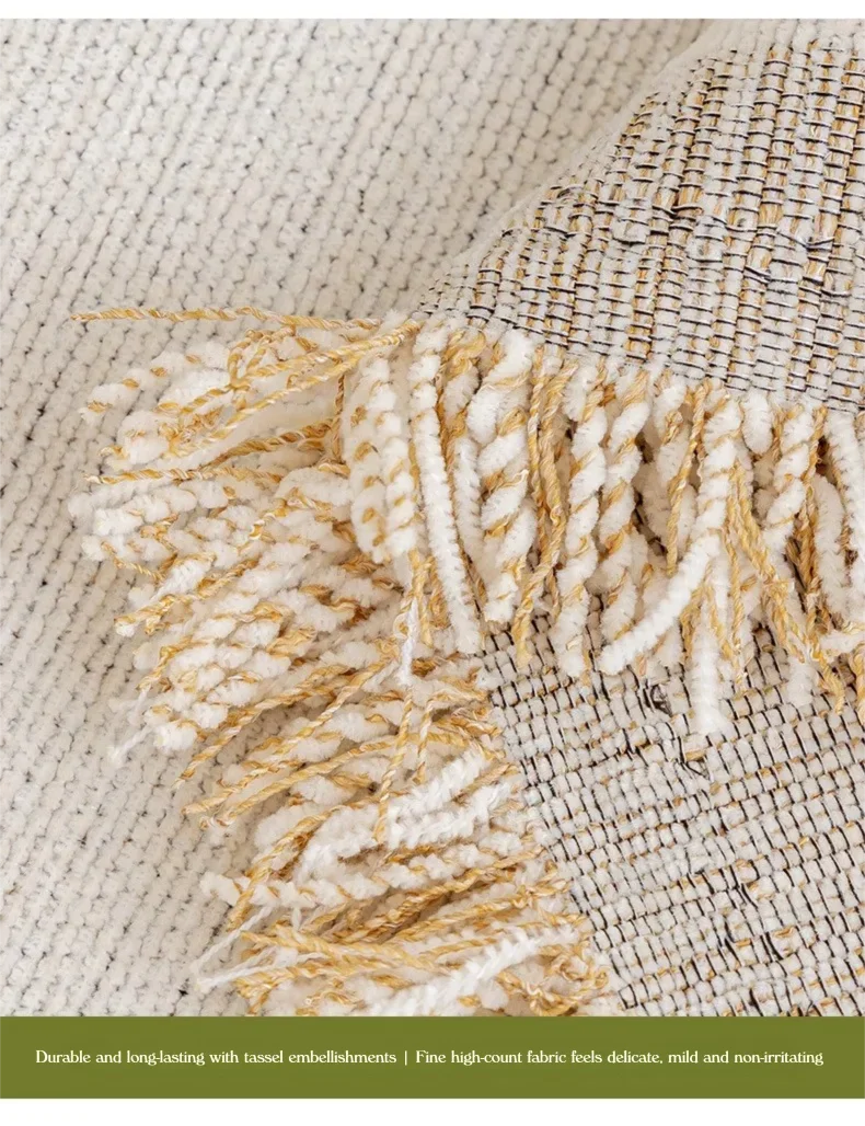 Soft Chenille Sofa Cover Anti-slip Full Coverage Throw Blanket, Nordic Ins Style All-Season Couch Protector