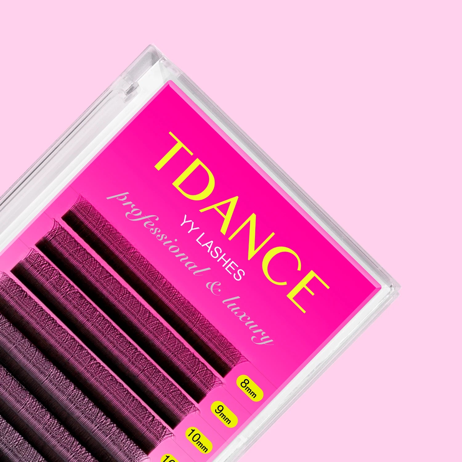 TDANCE 8-15MIX YY Shape Hand Woven Premium Mink Soft Light Natural Eyelashes Extension Makeup Mesh Net Cross False Eyelash