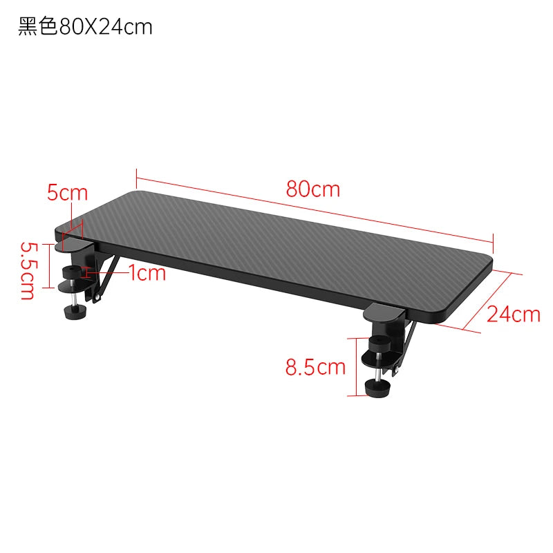 Desk Extension Board Foldable Widening Laptop Table Expander Hand Rest Support Home Office No Drill Computer Desk Extensions