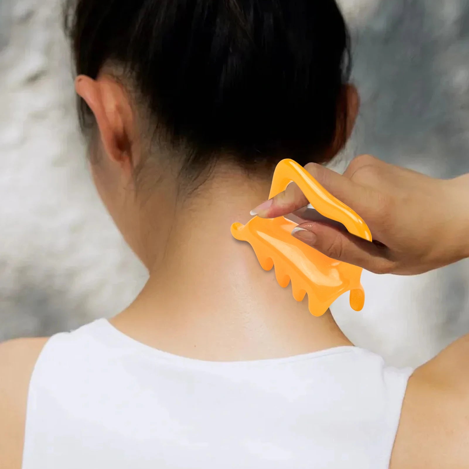 Massage Tool Large Fascia Massager Shoulder Neck Point Pull Bar Scrape Massage Manual Double Push Machine Trigger Point Massager