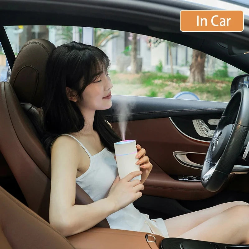Colorful Portable Air Humidifier USB Rechargeable Wireless Home Car Mini Air Atomizer Aroma humidificador Essential Oil Diffuser
