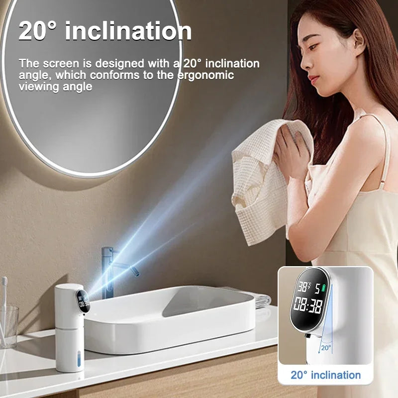 Xiaomi Touchless Soap Foam Dispenser 5 Gear Smart Temperature Time Display Automatic Infrared Sensor Soap Dispensers Hand Washer