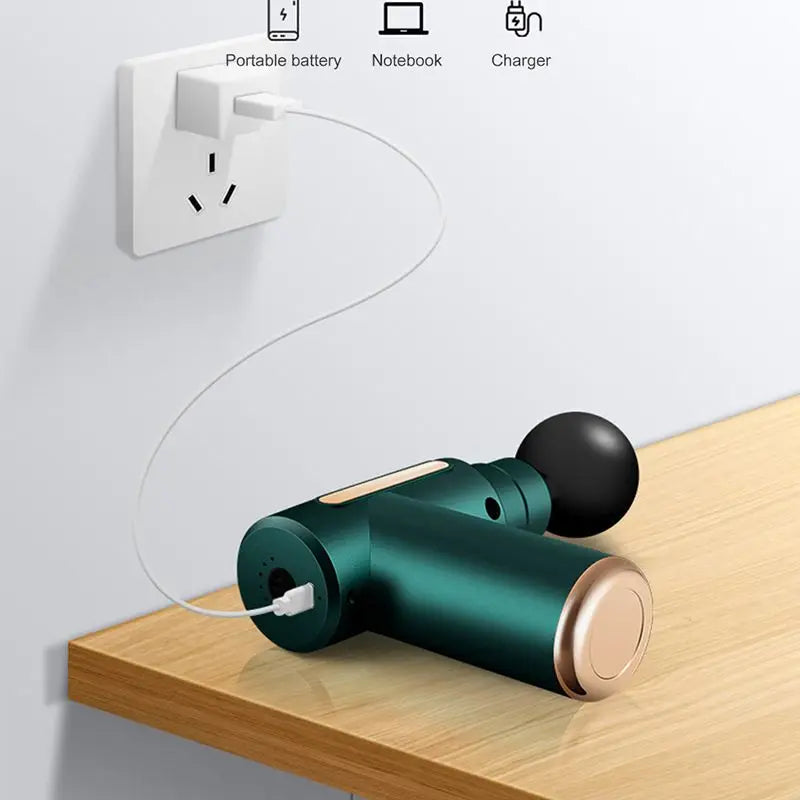 Massage Equipment Neck Membrane Rob Cervical Spine Massage Instrument Mini Fascia Gun Wireless Massage Gun Muscle Relaxation