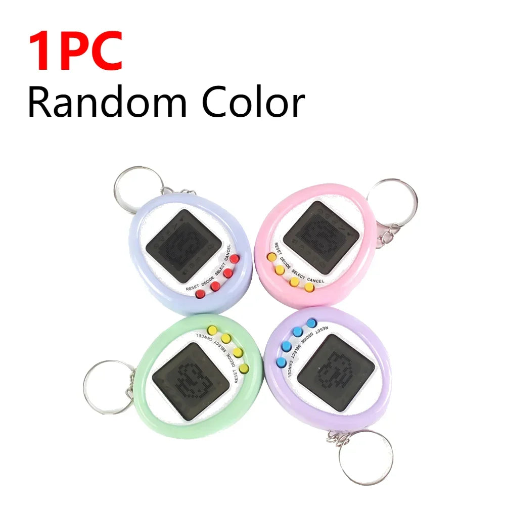 1Pcs 90S Nostalgic Tamagotchi Electronic Pets Console Kid’s Toy Portable Keyring Funny Virtual Cyber Toy Christmas New Year Gift