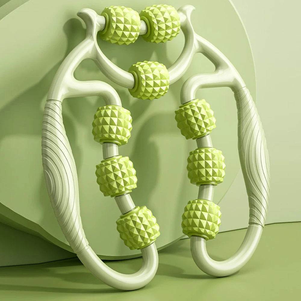 Massage Roller for Neck Thigh Calf and Leg, Personal Muscle Handheld Deep Tissue Trigger Point Foam Myofacial Tools Pro Recovery