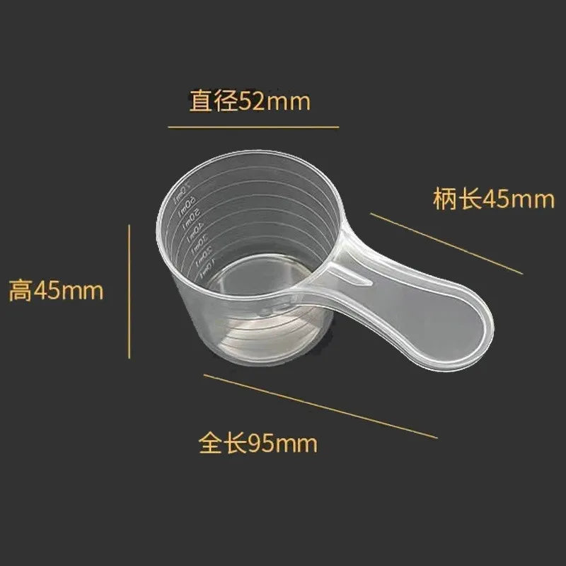 5pcs Plastic Measuring Spoons Washing Powder Spoon Plastic Gel Facial Mask Spoon Scaled Baking Tools Measuring Spoon Set