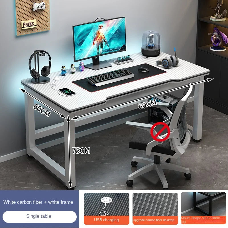 Shelf Living Room Office Desk Storage Standing Floor Metal Arbenic Computer Desks European Black Mesa De Escritorio Furniture