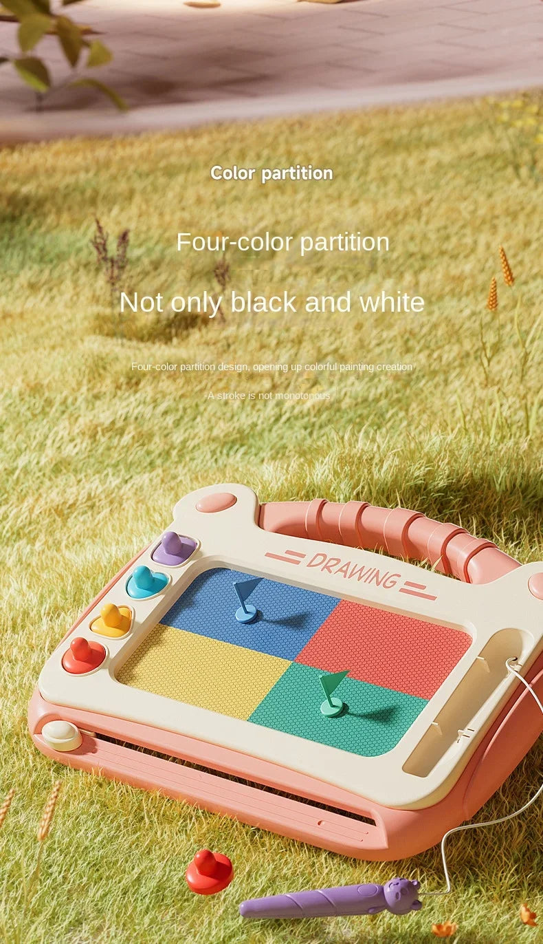 Children Cartoon Drawing Board Baby Puzzle Magnetic Writing Board Toy Graffiti Magnetic Drawing Board Montessori Toy for Kids