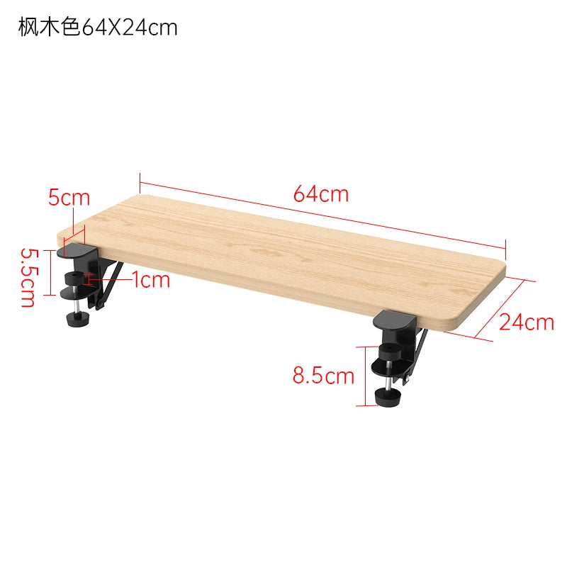 Desk Extension Board Foldable Widening Laptop Table Expander Hand Rest Support Home Office No Drill Computer Desk Extensions