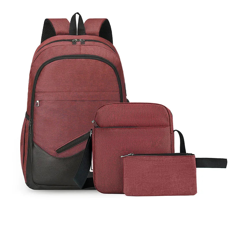 3Pcs Children Backpack Set Back to School Bags for Girls Boys Students Primary Kids Backpacks Fashion Travel Bag USB Charging