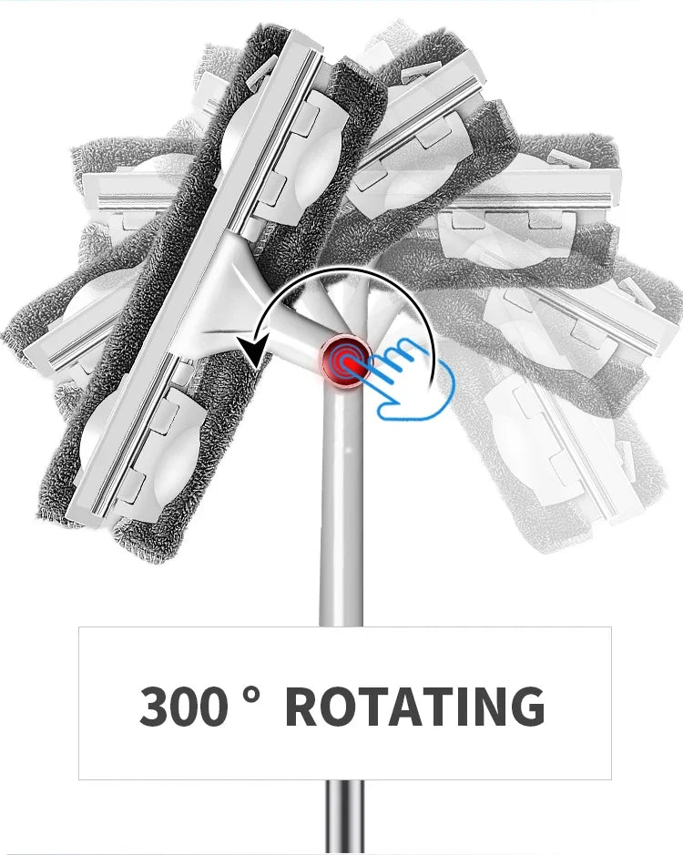 Household Telescopic Window Cleaning Tool with Long Handle Brush Glass Washer Mop for Efficient Indoor Window Cleaner