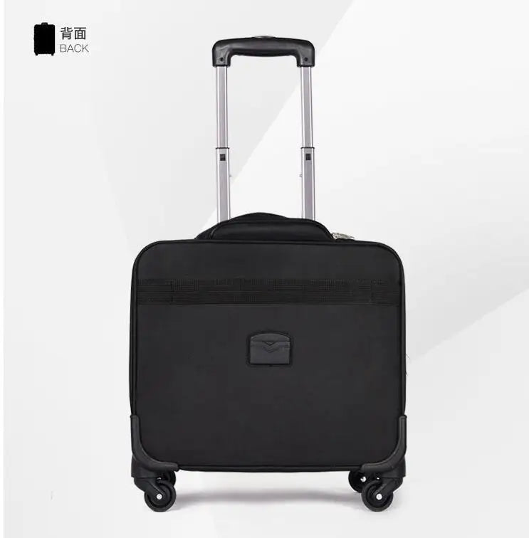 Men Business Trave Luggage Suitcase 18 inch Cabin Size Oxford Laptop Trolley bags with wheels Carry on hand luggage Suitcase bag