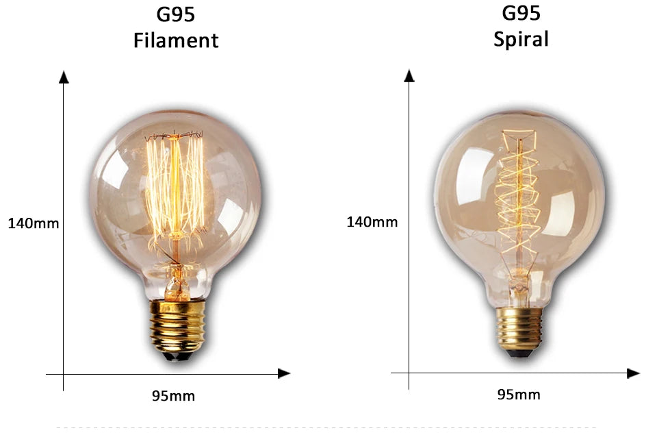 Dimmable Edison Light Bulb E27 40W 220V Retro Vintage Edison Bulb Incandescent Ampoule Bulbs Vintage Edison Lamp Retro Light