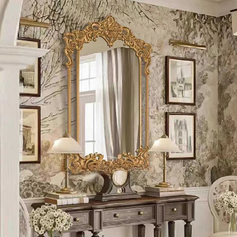 Large Nordic Quality Mirror Designer Girls Gold House Bedroom Wall Mirrors Full Body Floor Luxury Espejo Home Decorations