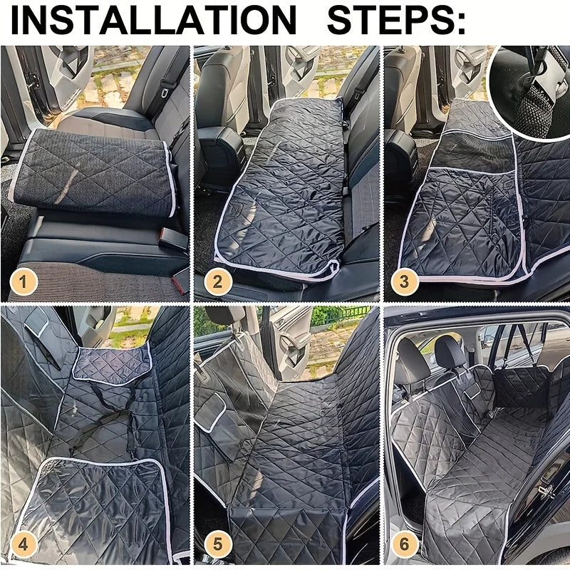 Dog Car Backseat Cover Rear Seat Anti Dirty Pet Car Dog Mat Pet Travel Waterproof Scratch Resistant Oxford Car RearExtender