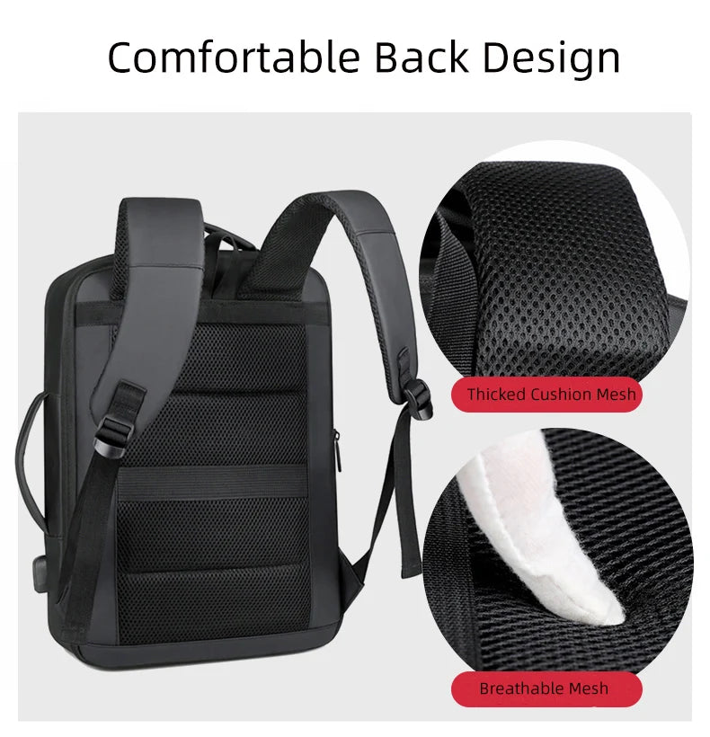 Rilibegan Men Travel Backpack Expand Oxford Big Capacity USB Charge Business Male Backpacks Computer Men Backpacks