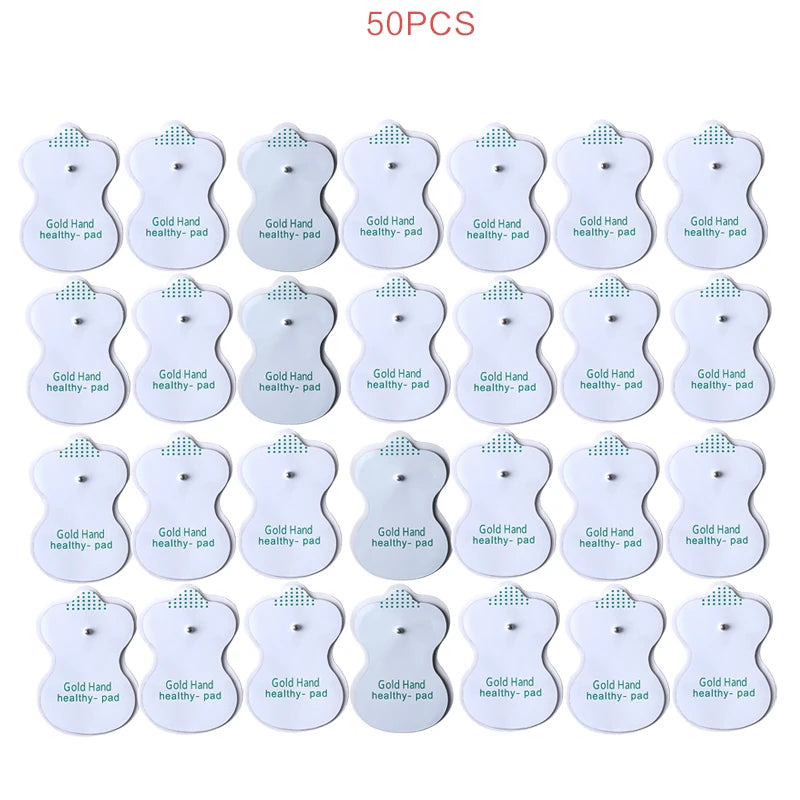 Dual Channel Electric TENS Physiotherapy Massager Relax Muscle  Stimulator + 8 Gel Electrode Pads Health Care