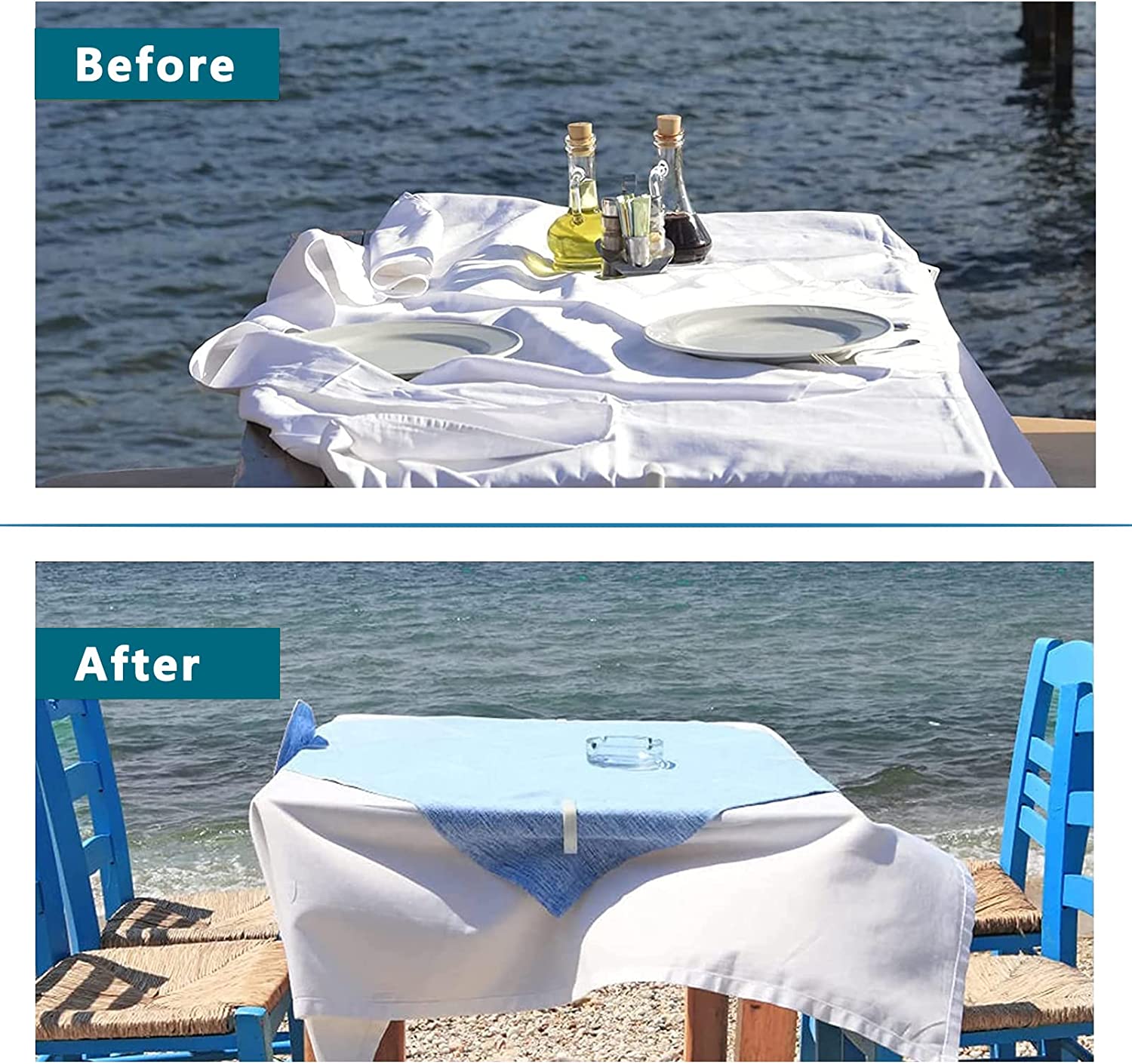 6Pcs Tablecloth Clips Stainless Steel Table Clips Table Cloth Cover Clamps Table Cloth Holders for Outdoor Parties Weddings Camp