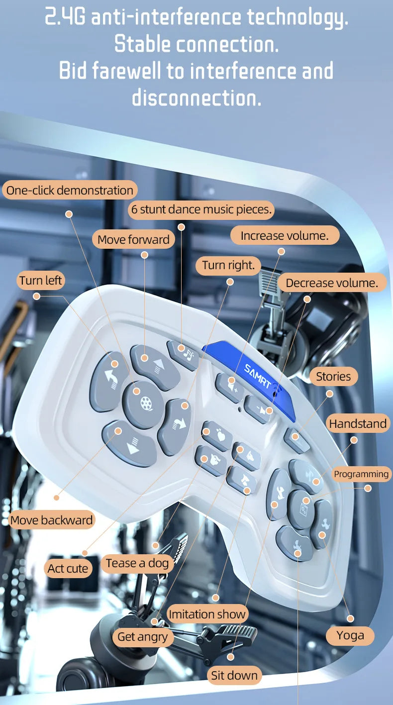 Jjrc R38 Smart Mechanical Tiger Robot Toy Electronic Pet With Touch Gesture Sensing Cross-Border Dancing Stunt Gift