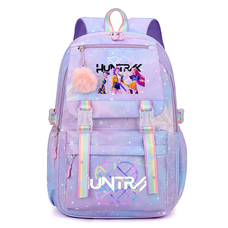 KPop Demon Hunters Backpack High-capacity Kids Knapsacks Movie Music Girl School Schoolbags Cartoon Anime Student Rucksack