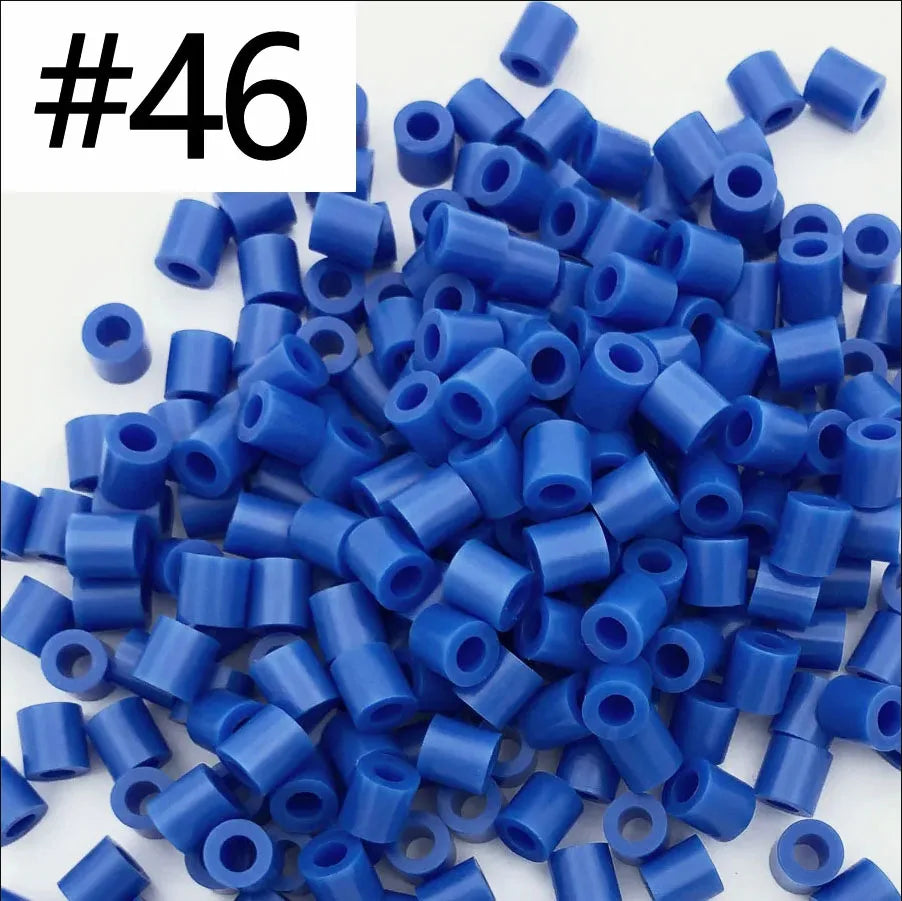 5mm 1000PCS  Black white gray blue green purple Hama Beads for Kids Iron Fuse Beads diy Puzzles Pixel Art Gift Children Toy