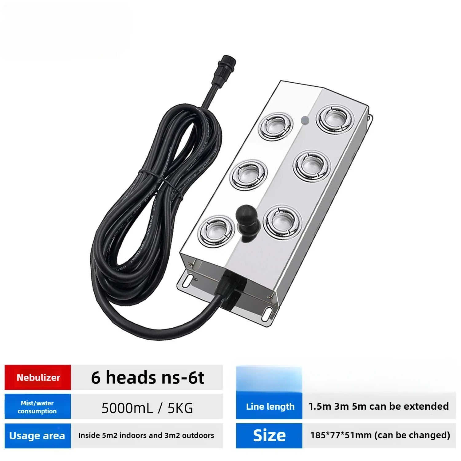 DC48V Ultrasonic Industrial Humidifier 10/12 Head Fog Sprayer Commercial Nebulizer Mist Maker Greenhouse/landscape Fog Generator