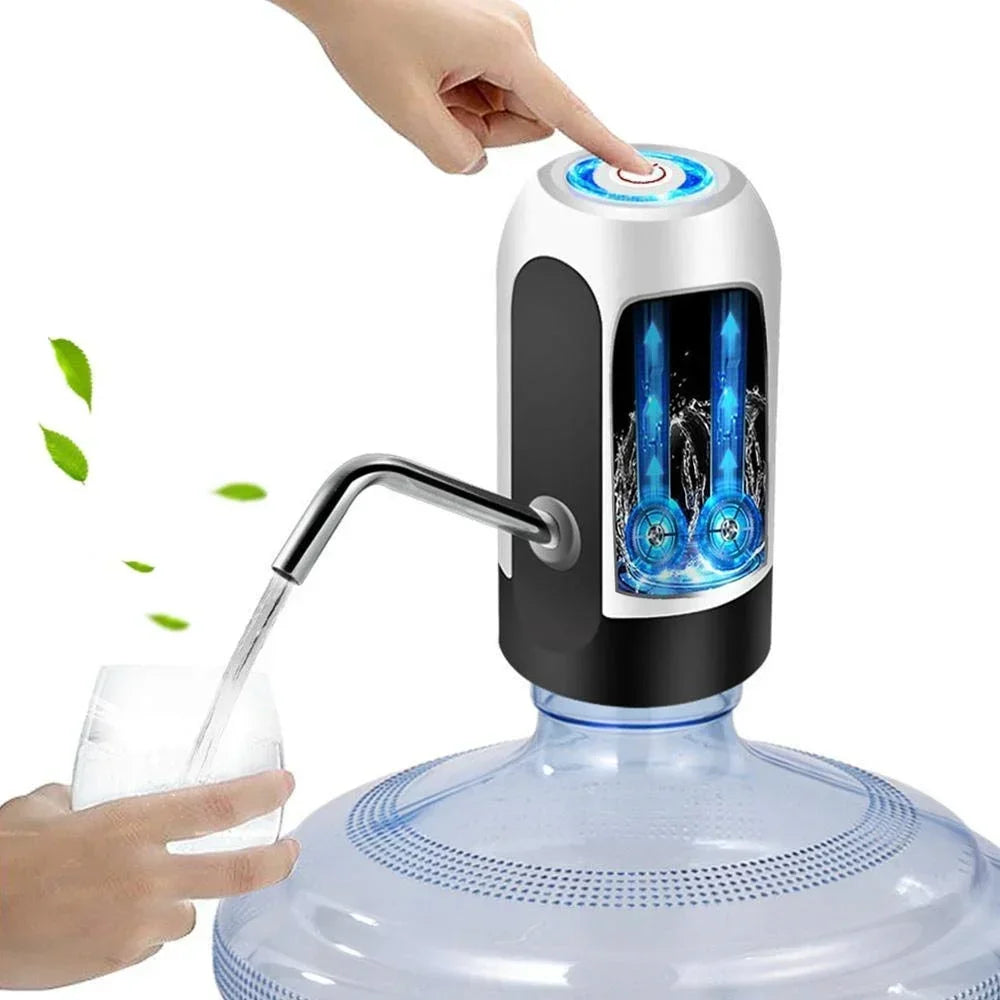 Water Dispenser Pump Portable Electric Water Dispenser Pump for 5 Gallon Bottles USB Rechargeable Water Bucket Tool Carboy Bar