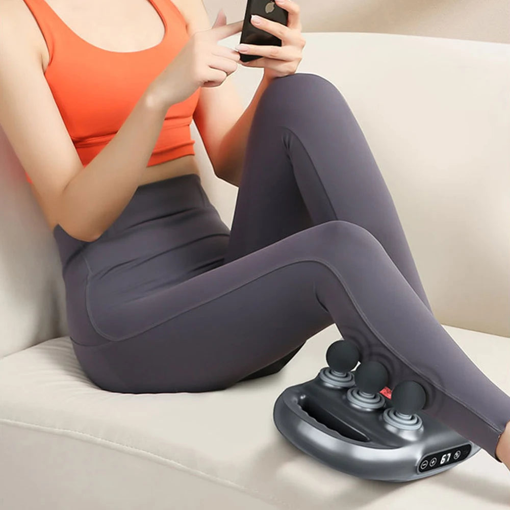 6+12-Head Deep Muscle Massager Gun High-Frequency Vibration Fascia Therapy with for Relaxation And Back Pain Relief