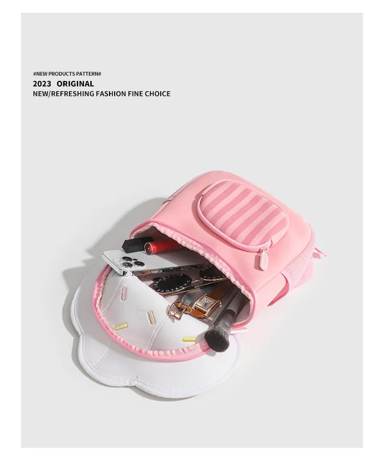 2024 New Design Toddler Girls Backpack Mini Cute Mushroom Backpack Popular Children Backpack in Kindergarten Kids Bag for Girls