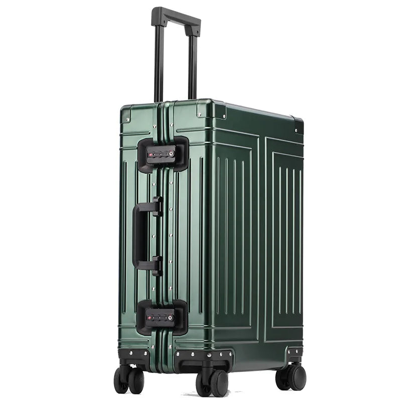 20/24/26/28 Inch Aluminum Suitcase Alloy Trolley Case 30 inch Large Capacity Rolling Luggage Travel Suitcase with Wheels