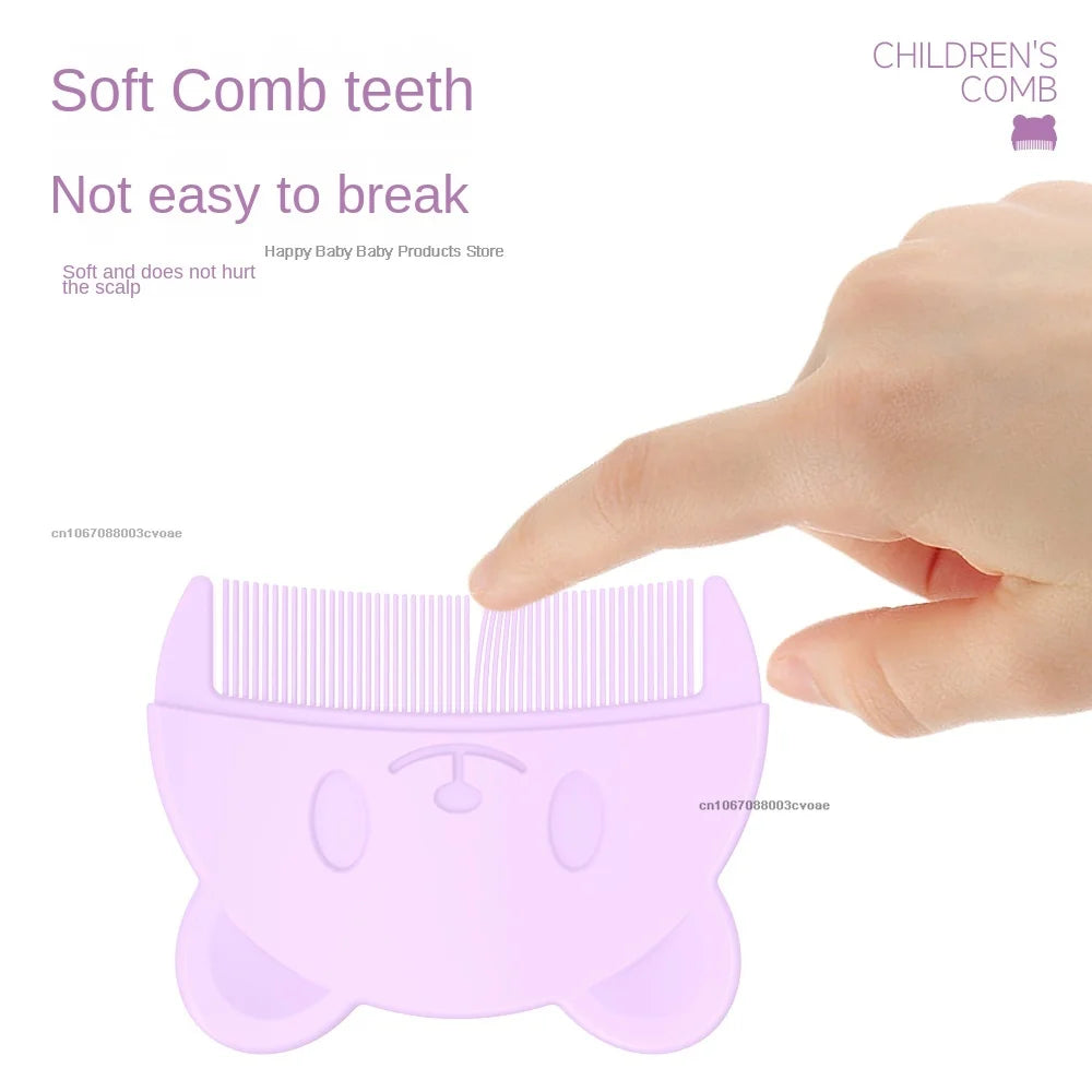 New Baby Care Accessories Fetal Head Fat Comb Infant Bathing Soft Comb Newborn Hair Cleaning Supplies Infant Comb Head Massager