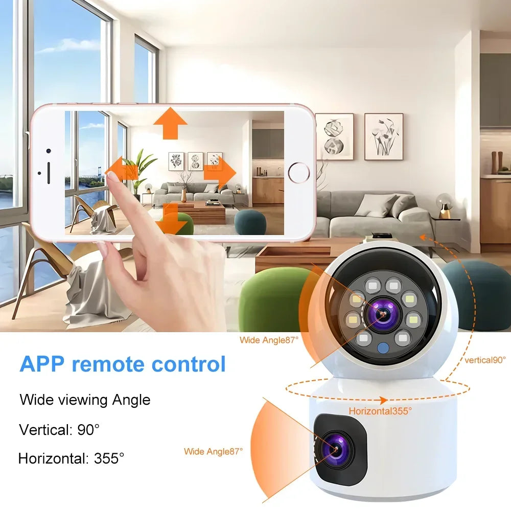 8MP WiFi IP Camera Smart Home Security Camera Baby Pet Monitor Auto Tracking Two-way Audio Wireless PTZ Surveillance Camera
