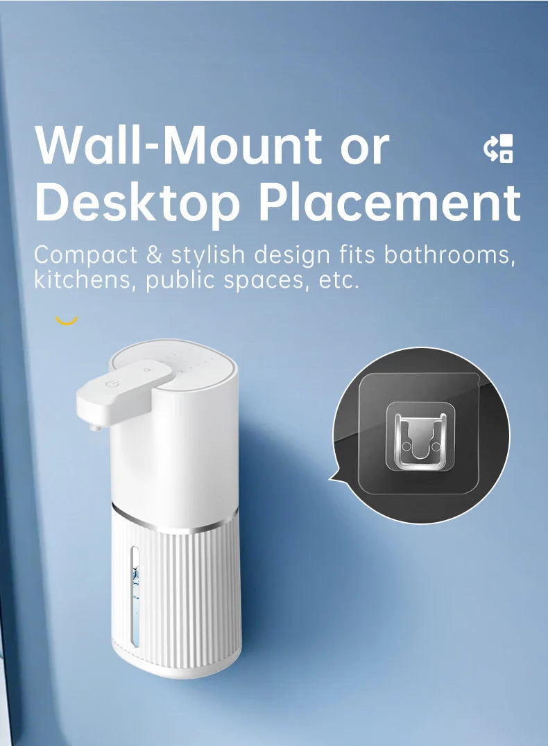 Automatic Soap Dispenser Touchless Foaming Soap Dispenser 380ml USB Rechargeable Electric Foam Soap Dispenser Drip/Foam Optional