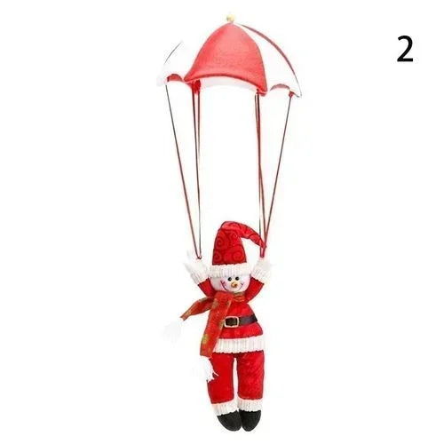 Christmas Santa Claus Smowman Hanging Decorations Parachute New Year Pendant Christmas Home Decoration Supplies Christmas Decor