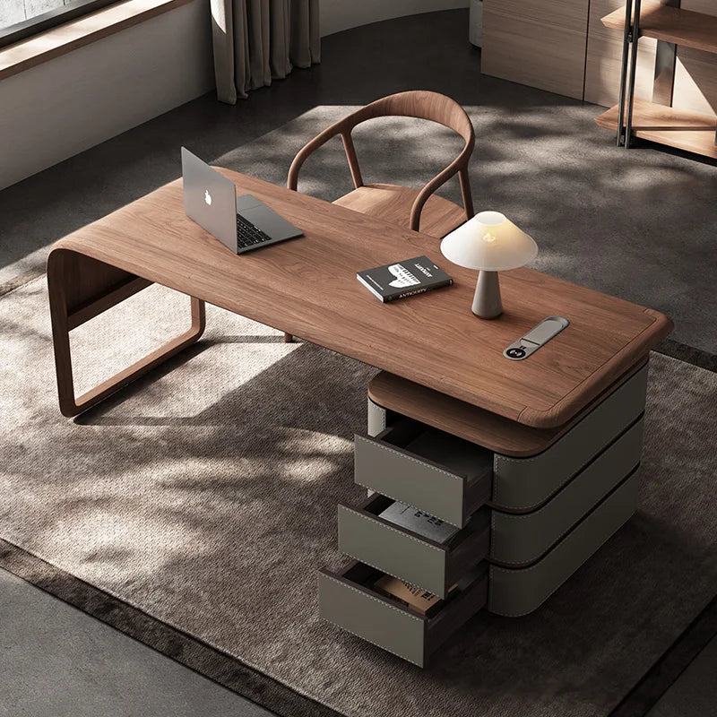 Modern Luxury Executive Desk Manager Designer Storage Shelf Office Desks Computer Room Luxury Mesa De Escritorio Home Office
